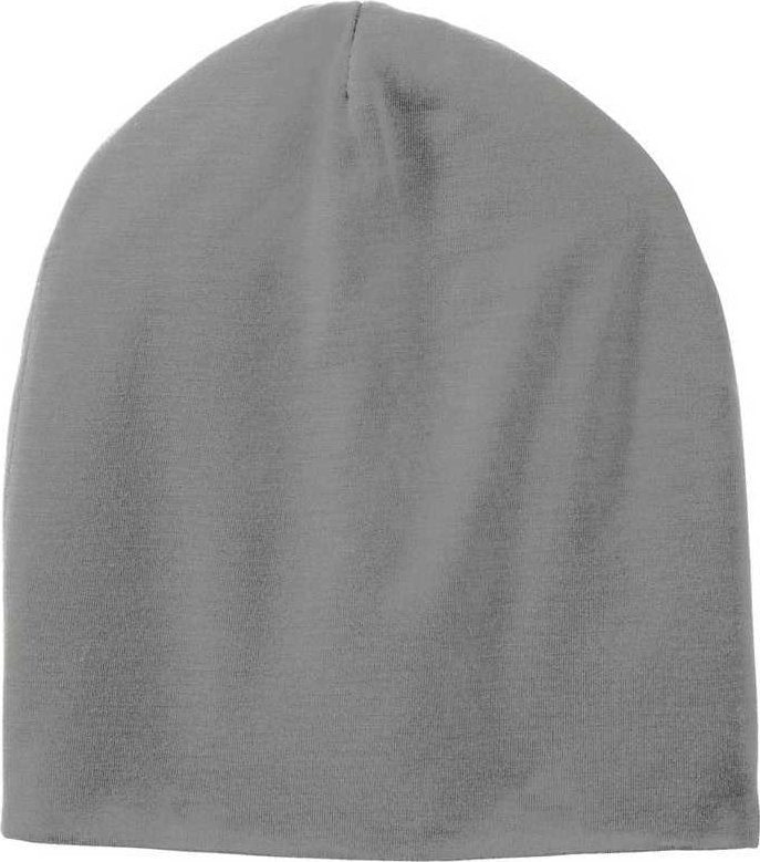 Sport-Tek STC35 PosiCharge Competitor Cotton Touch Jersey Knit Slouch Beanie - Dark Smoke Gray - HIT a Double - 1