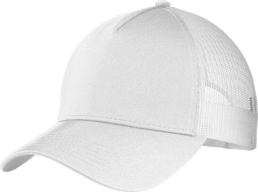 Sport-Tek STC36 PosiCharge Competitor Mesh Back Cap - White White - HIT a Double - 1
