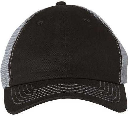 Sportsman 3100 Contrast-Stitch Mesh-Back Cap - Black Grey - HIT a Double