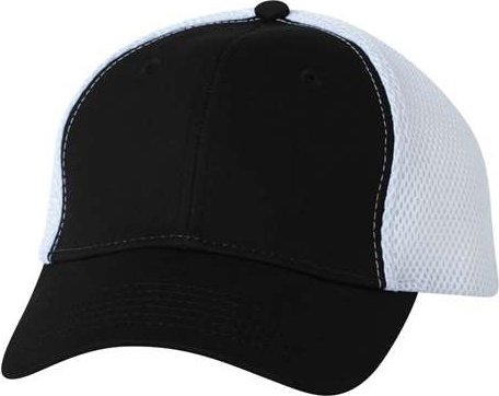 Sportsman 3200 Spacer Mesh-Back Cap - Black White - HIT a Double