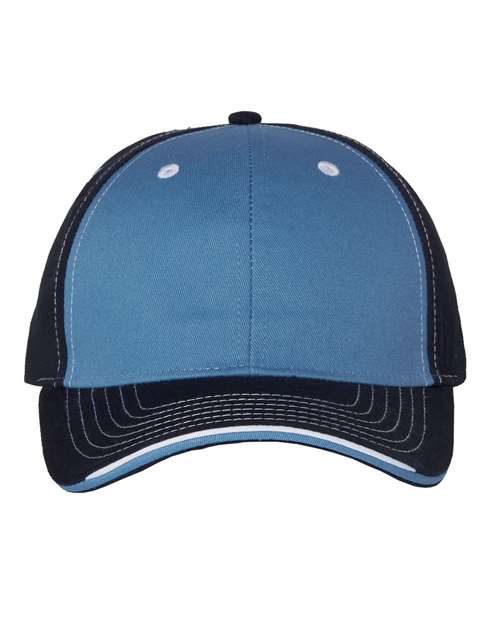 Sportsman 9500 Tri-Color Cap - Light Blue Navy - HIT a Double