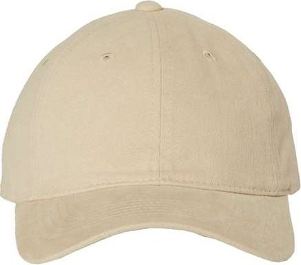 Sportsman 9610 Heavy Brushed Twill Unstructured Cap - Khaki - HIT a Double