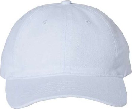 Sportsman 9610 Heavy Brushed Twill Unstructured Cap - White - HIT a Double