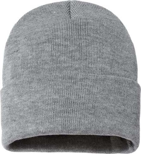 Sportsman SP12SL Sherpa Lined 12&quot; Cuffed Beanie - Heather Grey - HIT a Double