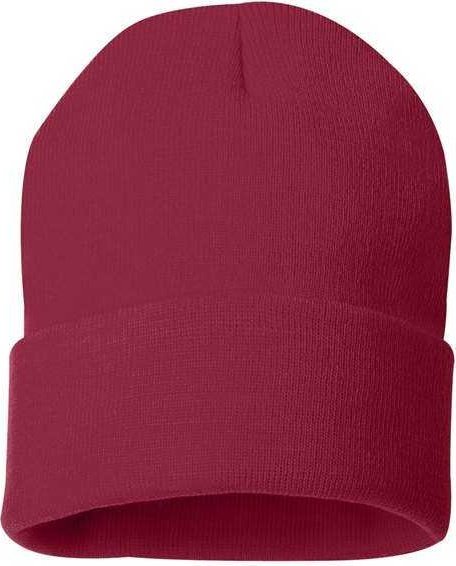 Sportsman SP12 Solid 12" Cuffed Beanie - Cardinal - HIT a Double