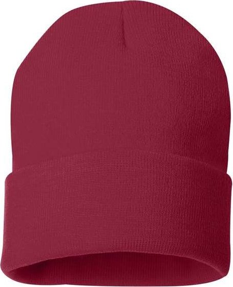 Sportsman SP12 Solid 12" Cuffed Beanie - Cardinal - HIT a Double