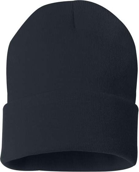 Sportsman SP12 Solid 12" Cuffed Beanie - Navy - HIT a Double