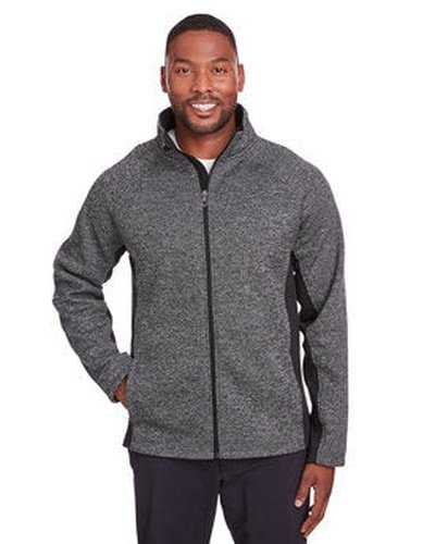 Spyder 187330 Men's Constant Full-Zip Sweater Fleece Jacket - Black Heather Black - HIT a Double