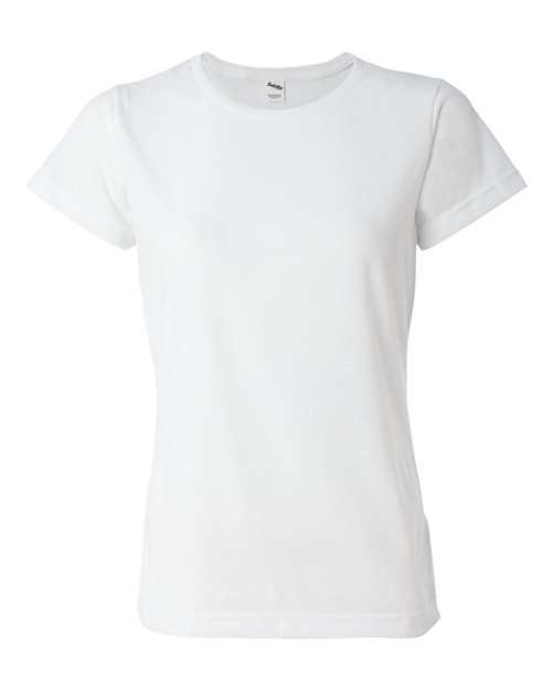Sublivie 1510 Women&#39;s Polyester Sublimation Tee - White - HIT a Double