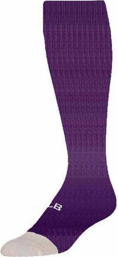 TCK MVP MLB Signature Baseball Socks - Purple - HIT a Double