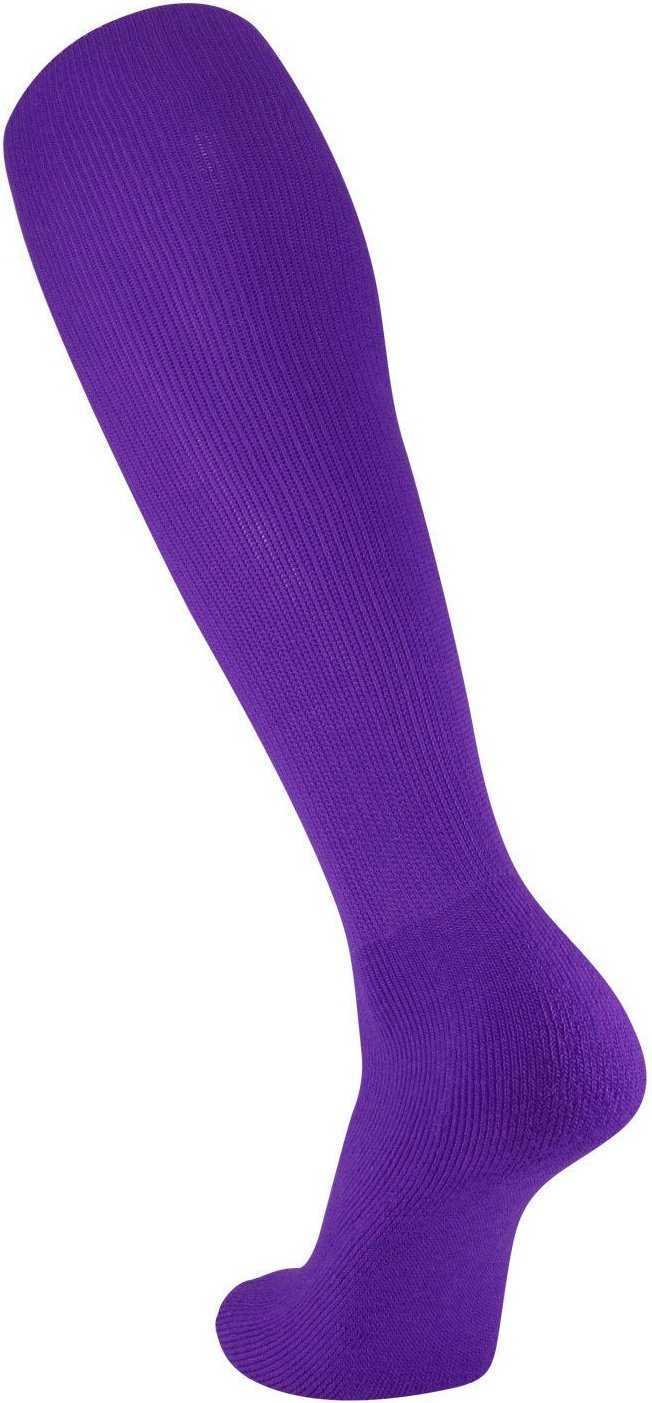 TCK OS Series Solid Soccer / Rugby Tube Socks - Purple - HIT a Double