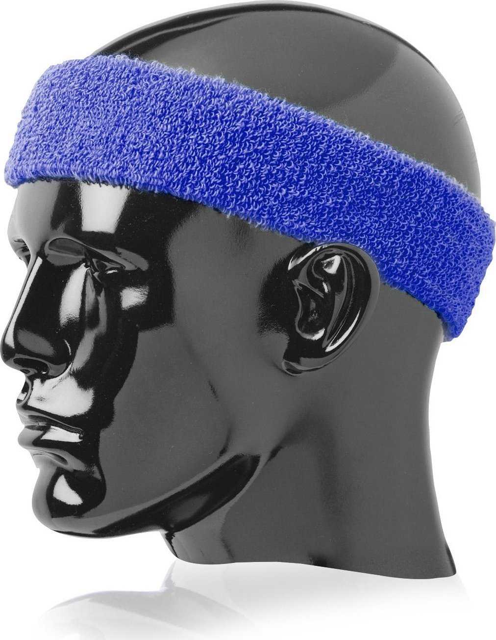 TCK Terry Headband 2" Wide Wide - Royal - HIT a Double
