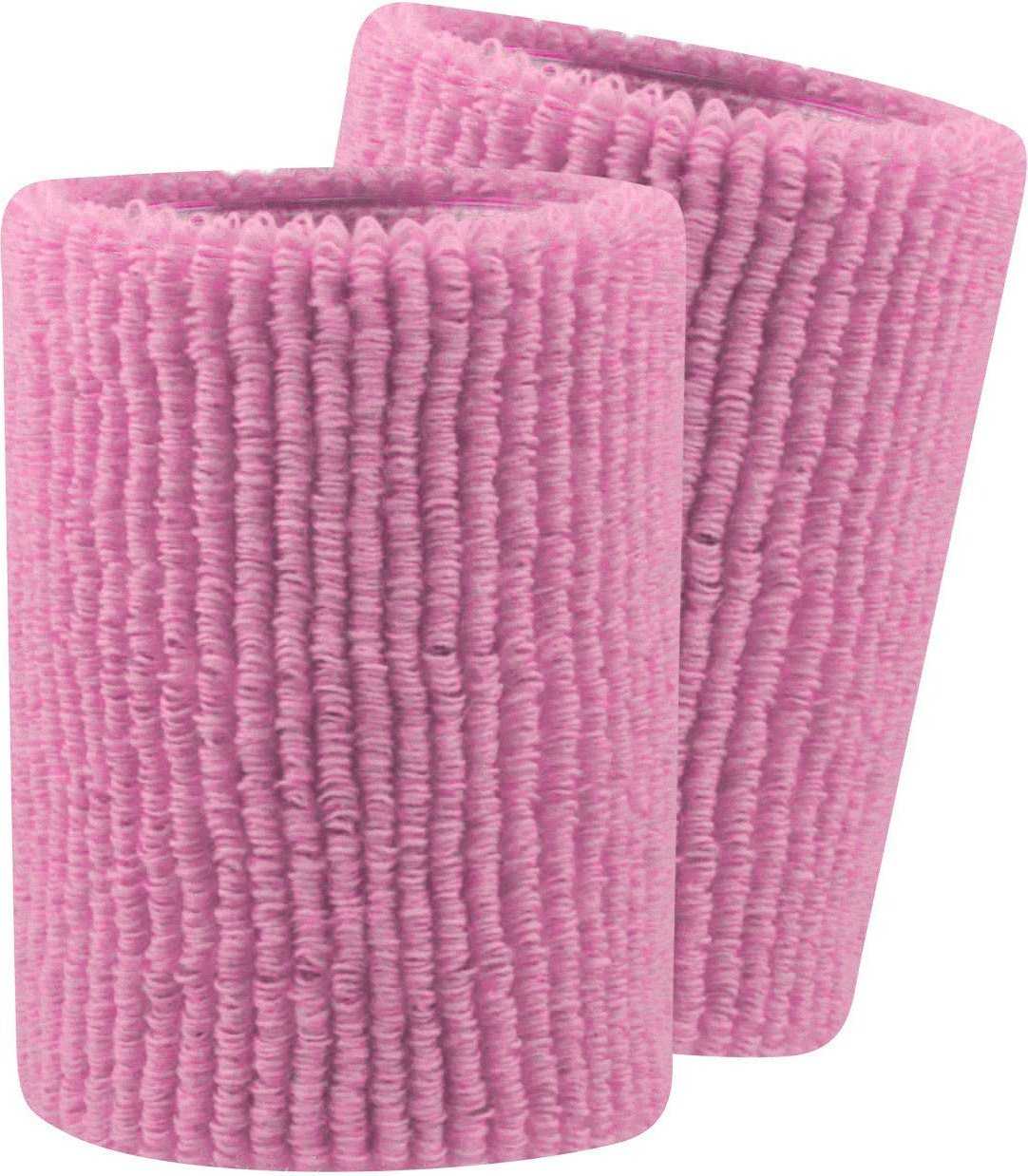 TCK Terry Wristbands 5" Wide - Pink - HIT a Double