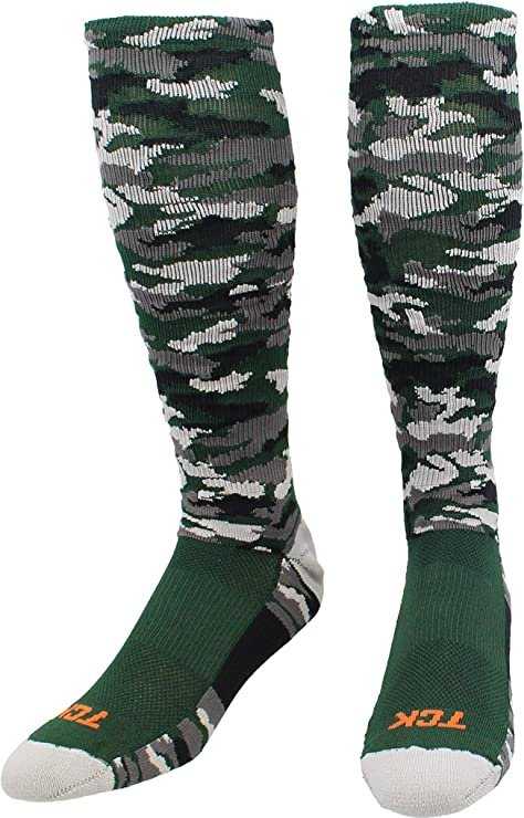TCK Woodland Camo Knee High Socks - Dark Green Camo - HIT a Double