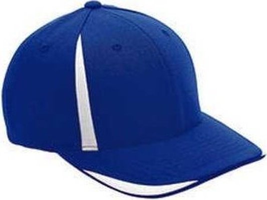 Team 365 ATB102 By Flexfit Adult Pro-Formance Front Sweep Cap - Sportroyal White - HIT a Double