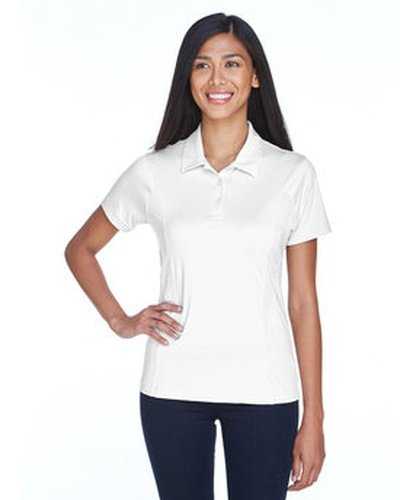 Team 365 TT20W Ladies&#39; Charger Performance Polo - White - HIT a Double