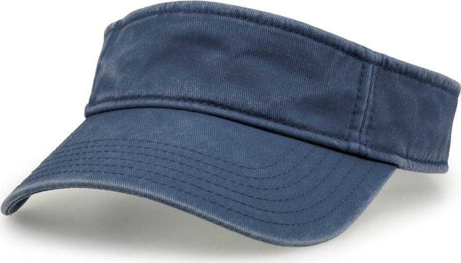 The Game GB466 Pigment Dyed Twill Visor - Navy