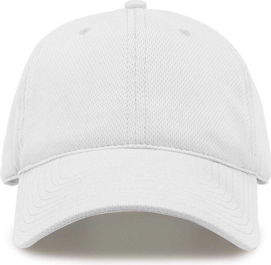 The Game GB474 Relaxed Recycled Perfomance Cap - White - HIT a Double - 1