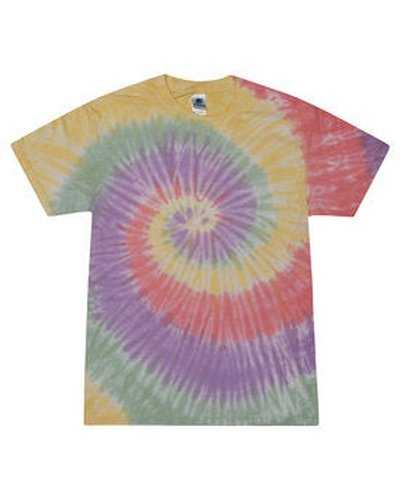 Tie-Dye CD100 Adult 54 oz, 100% Cotton T-Shirt - Zen Rainbow - HIT a Double