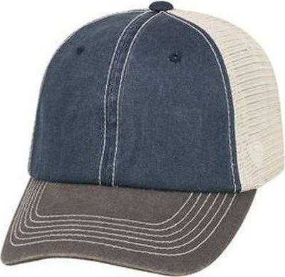 J. America TW5506 Adult Offroad Cap - Navy - HIT a Double