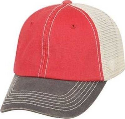 J. America TW5506 Adult Offroad Cap - Red - HIT a Double