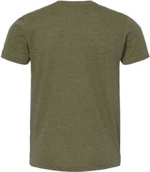 Tultex 235 Youth Fine Jersey T-Shirt - Heather Military Green" - "HIT a Double