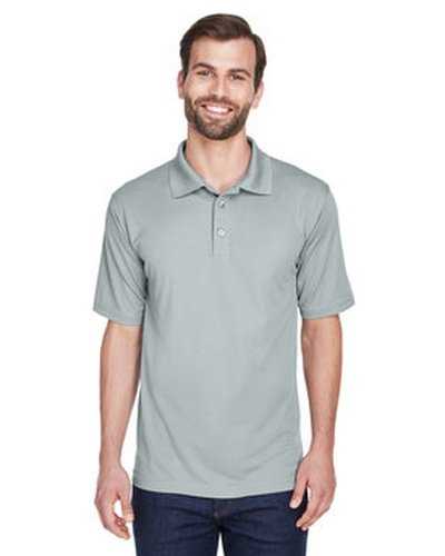 Ultraclub 8210 Men&#39;s Cool &amp; Dry MeshPique Polo - Silver - HIT a Double