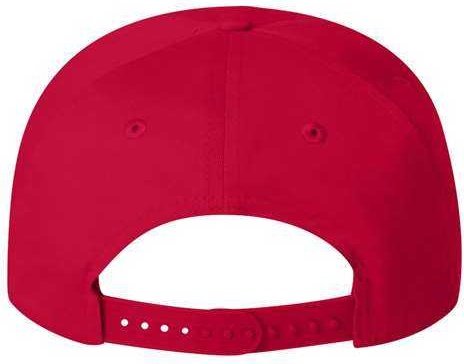 Valucap 8869 Five-Panel Twill Cap - Red - HIT a Double