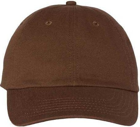 Valucap VC300A Adult Bio-Washed Classic Dads Cap - Brown - HIT a Double