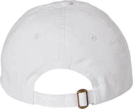 Valucap VC300A Adult Bio-Washed Classic Dads Cap - White - HIT a Double