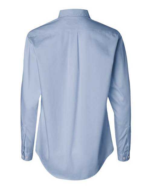 Van Heusen 13V0110 Women&#39;s Pinpoint Oxford Shirt - Blue - HIT a Double
