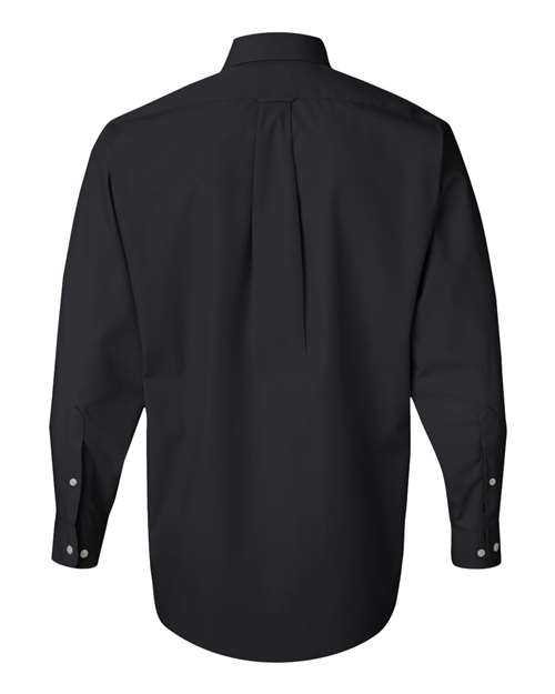 Van Heusen 13V0113 Silky Poplin Shirt - Black - HIT a Double