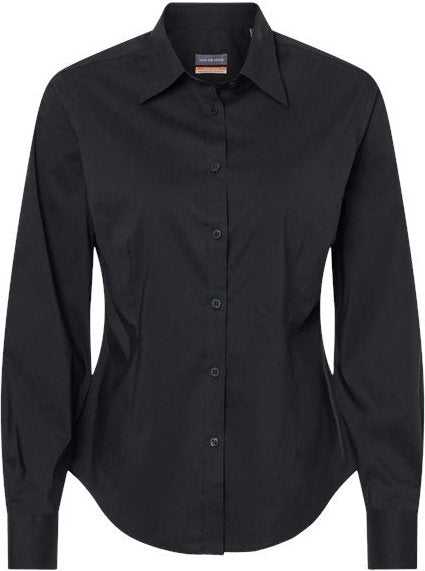 Van Heusen 13V0480 Women's Stainshield Essential Shirt - Black" - "HIT a Double