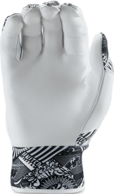 Victus NOX Batting Glove - White Silver - HIT a Double