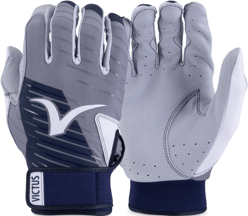 Victus Team Youth Batting Glove - Navy Black - HIT a Double
