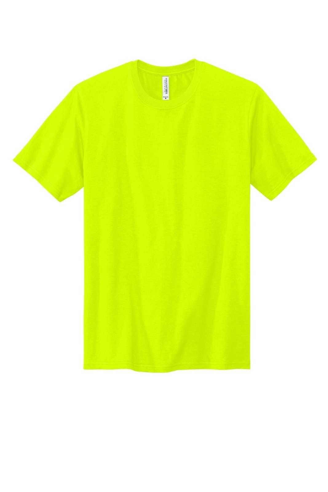 Volunteer Knitwear VL100 All-American Tee - Safety Green - HIT a Double - 1