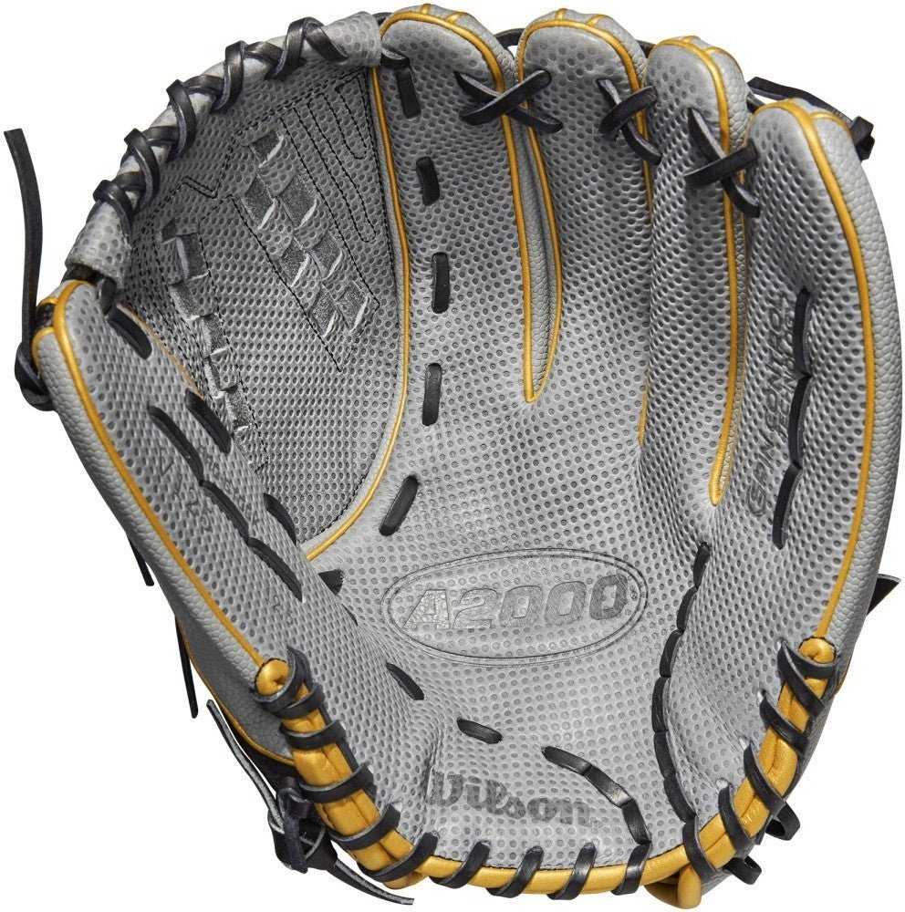 Wilson A2000 SCV125SS 12.50" Fastpitch Outfield Glove - Gray Black - HIT A Double