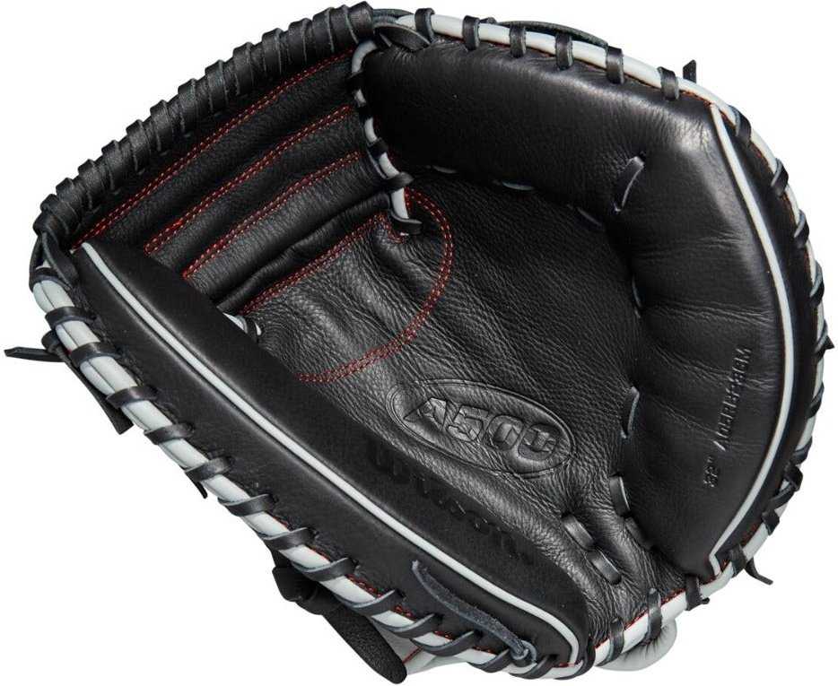 Wilson A500 32.00" Catcher's Baseball Mitt - Gray Black - HIT a Double