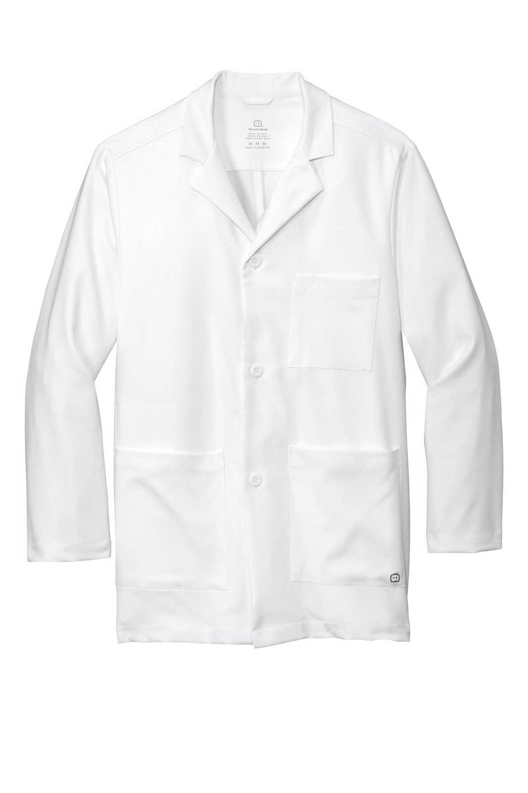 Wonderwink WW5072 Men's Consultation Lab Coat - White - HIT a Double - 1