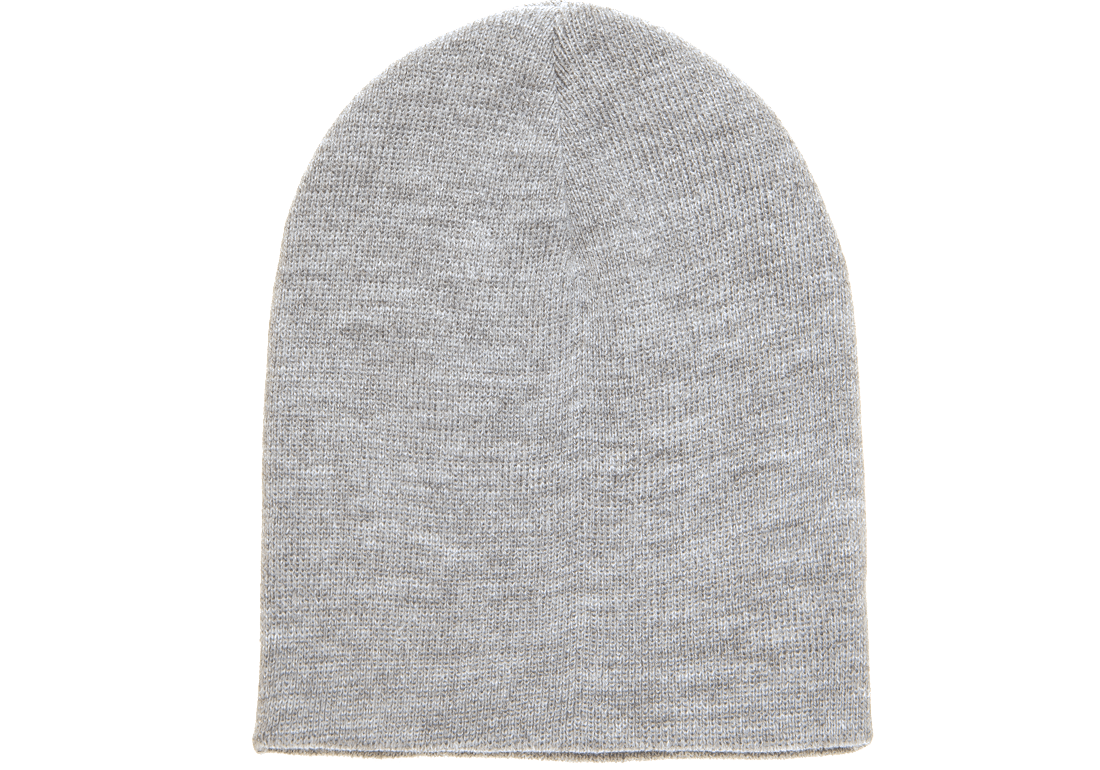 Yupoong 1500KC Classics Short Beanie - Heather Gray - HIT a Double