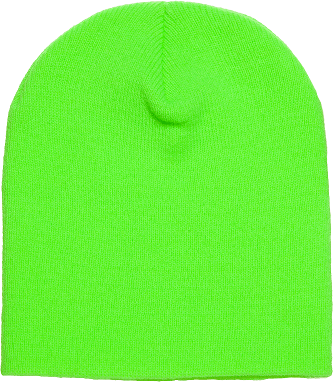 Yupoong 1500KC Classics Short Beanie - Safety Green - HIT a Double