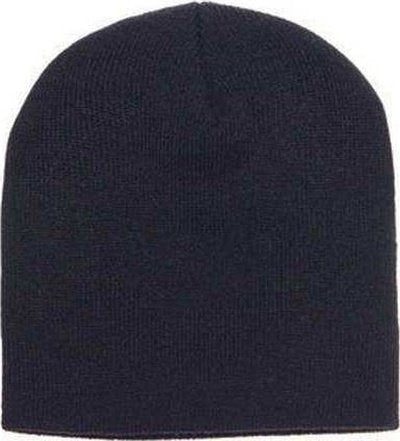 Yupoong 1500 Adult Knit Beanie - Black - HIT a Double