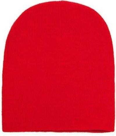 Yupoong 1500 Adult Knit Beanie - Red - HIT a Double
