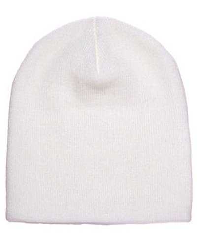Yupoong 1500 Adult Knit Beanie - White - HIT a Double