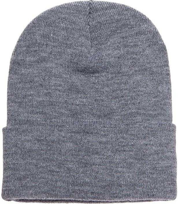 Yupoong 1501KC Classics Cuffed Knit Beanie - Heather - HIT a Double