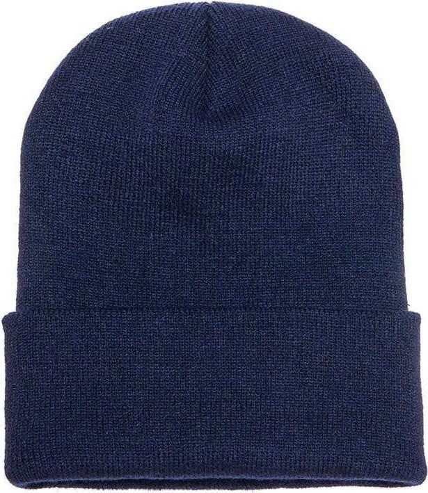 Yupoong 1501KC Classics Cuffed Knit Beanie - Navy - HIT a Double