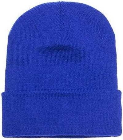 Yupoong 1501 Adult Cuffed Knit Beanie - Royal - HIT a Double