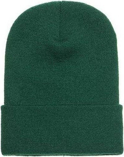 Yupoong 1501 Adult Cuffed Knit Beanie - Spruce - HIT a Double