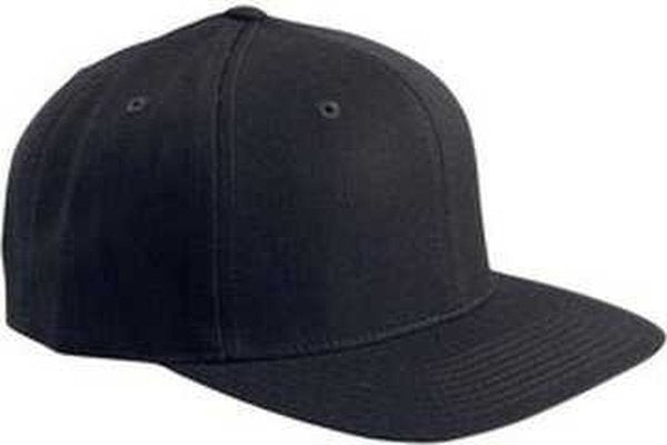 Yupoong 6089 Adult 6-Panel Structured Flat Visor ClassicSnapback - Black - HIT a Double
