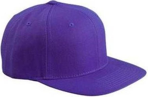 Yupoong 6089 Adult 6-Panel Structured Flat Visor ClassicSnapback - Purple - HIT a Double